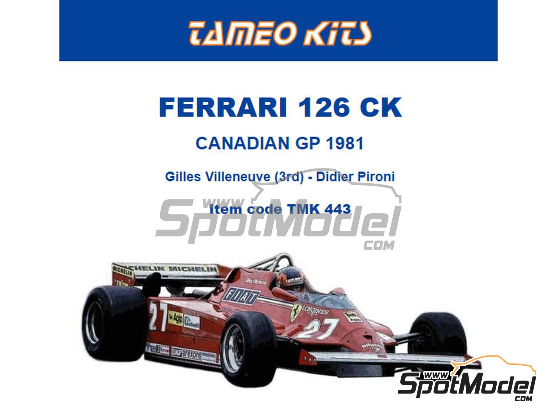 MERI KITS 1⁄43 FERRARI 126C2 GP South Africa 1982 MKS016 MERI